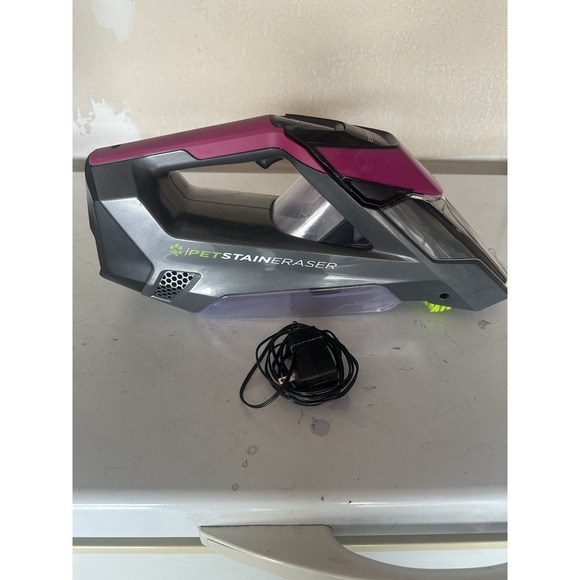 Pink BISSELL Pet Stain Eraser Cordless Carpet & Upholstery Cleaner Model 2002 - Picture 2 of 6